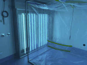 Blue UVB Lights for atmospheric research within Queensland University of Technology's lab