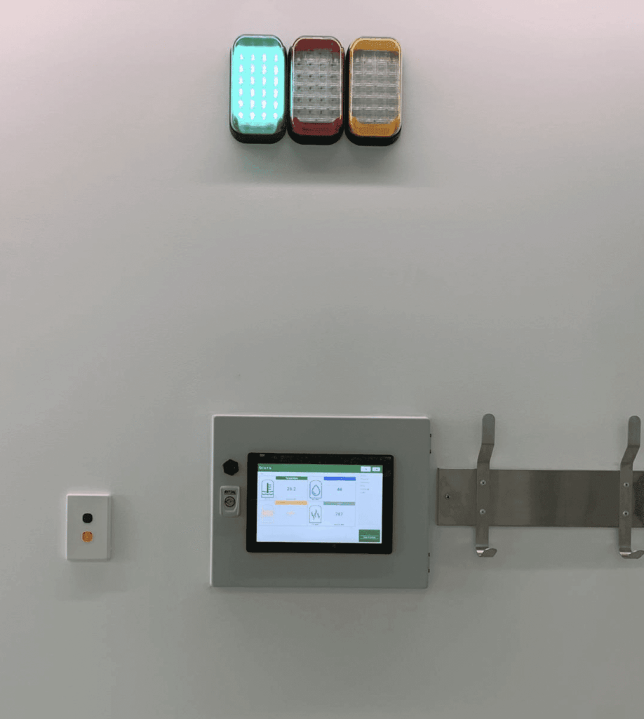 Biora atmospheric lab Touchscreen HMI and entry signage signals